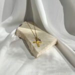 Visning gouden ketting Zag bijoux