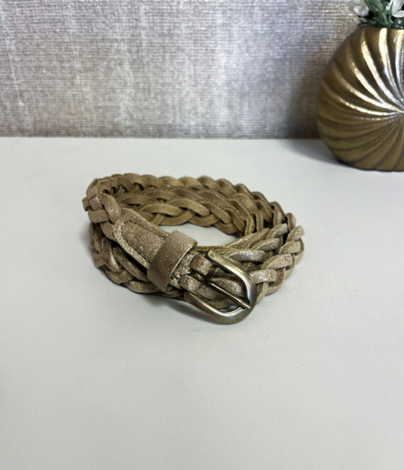 Canvas riem goud Trezz