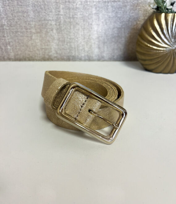 Metalica riem beige Trezz